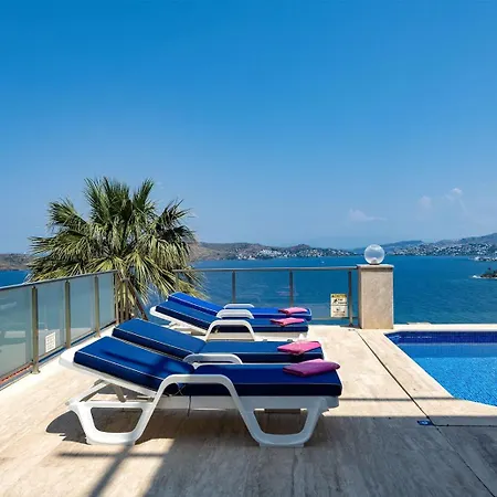With Pool And Sea View In Yalikavak Bd4148 Villa